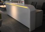 Flat Surface MDF Painting Retail Store Cash Register Display Counter With
