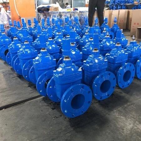 Gate Valves DIN3352 F4 Cast Iron Resilient Seated Valve with Stainless Steel