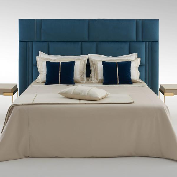 Buy cheap Matted Leather Luxury Italian Bed 79 Inch 2.2m Contemporary King Size from wholesalers
