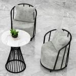 Light Luxury Small Round Marble Dining Table Artificial OEM ODM