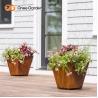 Buy cheap OEM ODM Raised Rectangular Metal Planter Box Corten Steel from wholesalers