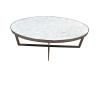 Buy cheap Stone top brass metal finish side table/end table/coffee table for 5-star hotel bedroom from wholesalers
