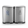 Buy cheap Fingerprint Resistant 40L Stainless Steel Outdoor Trash Can from wholesalers