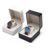 Buy cheap Custom Size Wrist Watch Packaging Box ISO Pu Leather Watch Box product