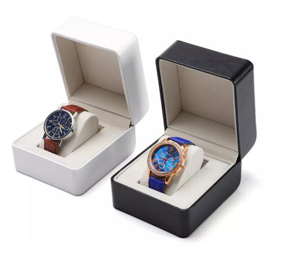 Buy cheap Custom Size Wrist Watch Packaging Box ISO Pu Leather Watch Box from wholesalers