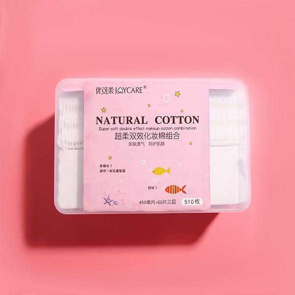 Buy cheap Daily Cleaning Round Facial Cotton , 5 Layer Cotton Pads Humanity Design Size from wholesalers