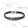 Buy cheap Knitted leather men's magnetic buckle bracelet, trendy boat anchor design, versatile men's bracelet from wholesalers