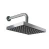 Buy cheap 6x8 Inch Square Rain Shower Head Chrome Black With Self Cleaning Silicone Nozzles from wholesalers