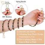 Woven Leather Replacement Purse Straps Shoulder Crossbody For Handbag Wallets