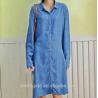 Buy cheap Roll Up Sleeves Women Denim Blouses And Tops , Casual Oversized Denim Dress from wholesalers