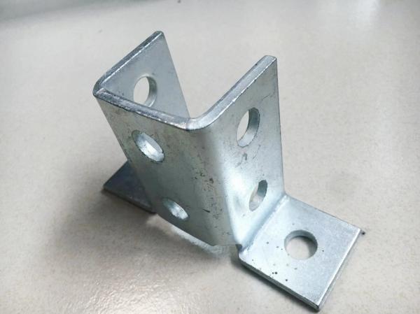 Buy cheap Galvanized Unistrut Stainless Steel Strut Channel Fitting Accessories Silver Color from wholesalers