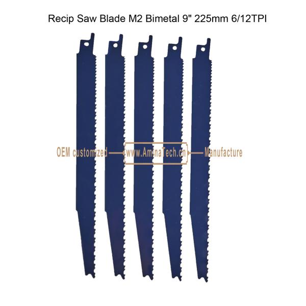 Buy cheap Recip Saw Blade M2 Bimetal 9" 225mm 6/12TPI ,Reciprocating ,power Tools from wholesalers
