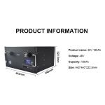 Rechargeable Phosphate Lithium Ion Battery 48V 100Ah Energy Storage Lifepo4