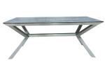 Steady Ceramic Topped Dining Table Heavy Duty Stainless Steel Leg Oil Proof