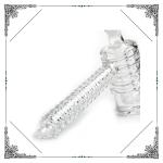 Thick Glass Hammer Bubbler Water Pipe Matrix 6 Arms Percolator Length 6.7 Inches
