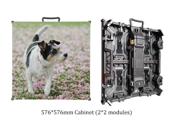 Buy cheap P4.8 Outdoor Rental LED Screen 576*576mm Cabinet 288*288mm Module Rainproof from wholesalers