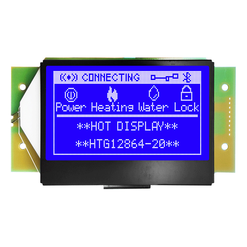 128X64 SPI Graphic LCD Module ST7565R With White Side Backlight HTM12864-7