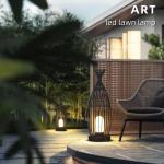 Pole LED Lawn Lights Iron Acrylic 200x550mm E27 220v Creative Garden Villa