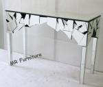 Hotel Lobby Mirror Furniture Set Contemporary Design Mirrored Console Table