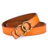 Buy cheap Ladies Casual Fake Leather Belt 2.3cm Pin Luxury Double Circle Belt Buckle from wholesalers