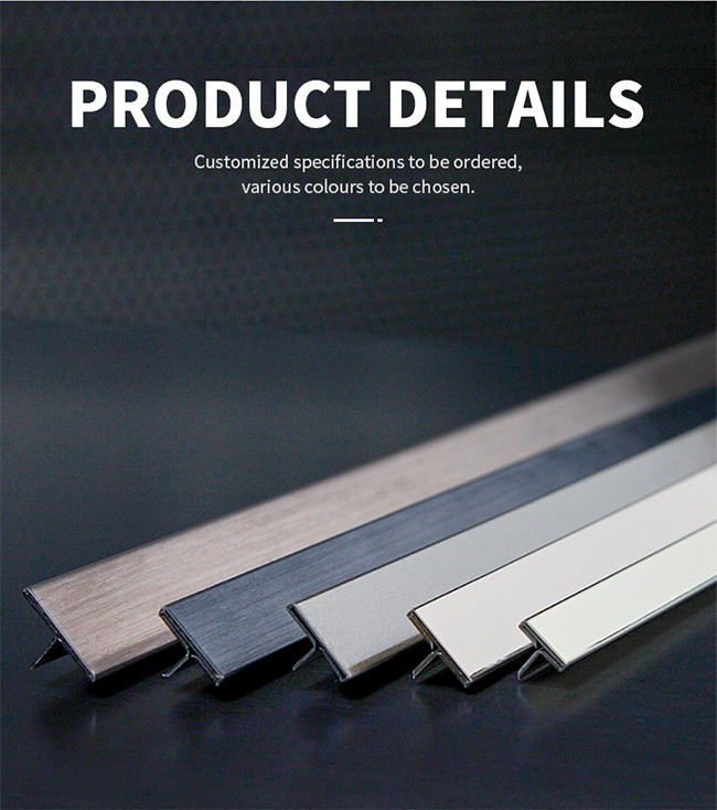 201 304 Stainless Steel Border Trim Stainless Steel Decorative Strips 2.44m Length