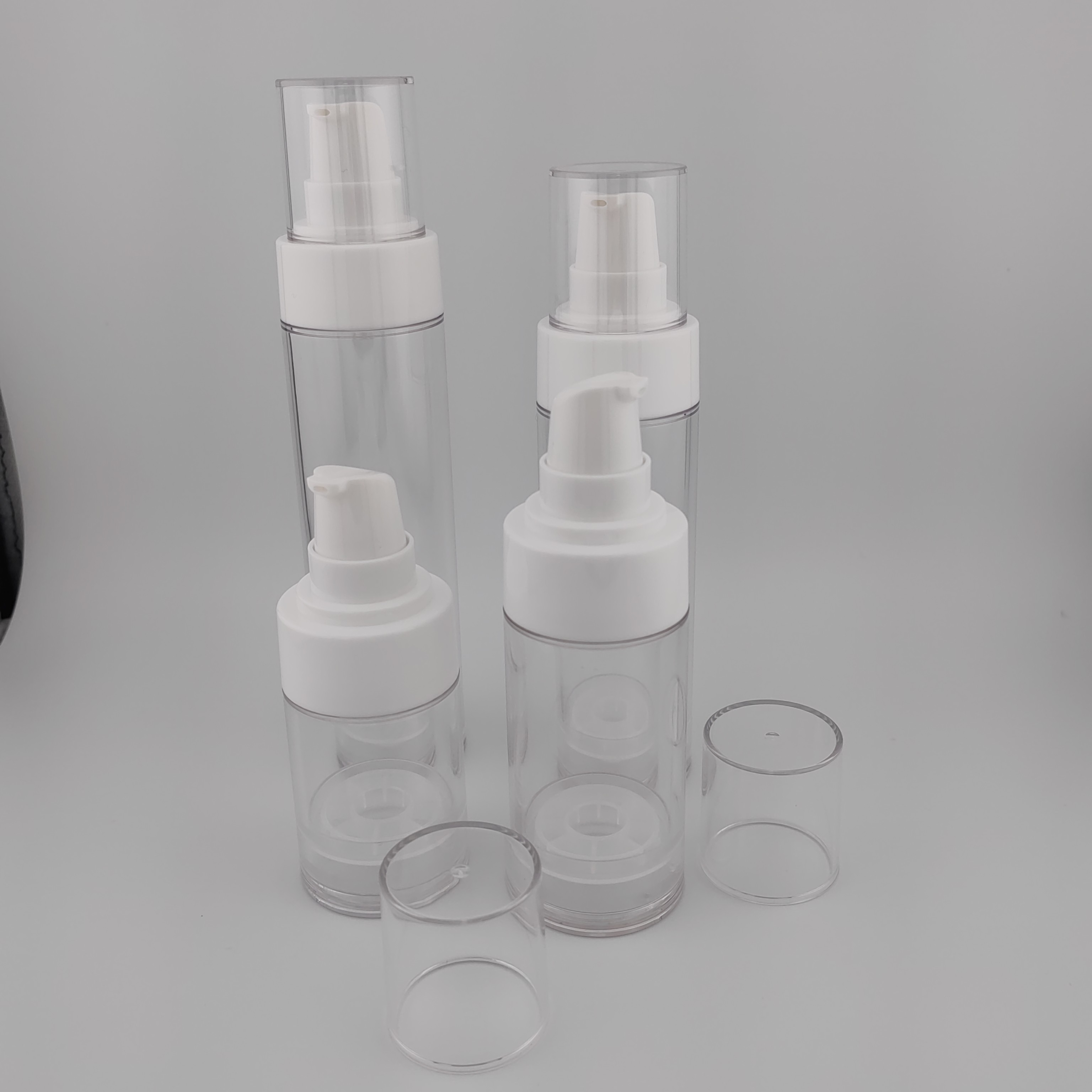 Airless Pump Bottle With Glossy Surface And ISO Certification Standard Cap