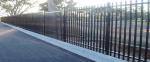 2.4m X 2.4m SHS 65mm Tube Black Garrison Garden Fence Panels Security Spear Top