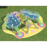 Buy cheap Children'S Pink Trampoline Outdoor Climbing Slide Amusement Equipment Jump product