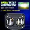 Buy cheap YAYE Motorcycle Mini Driving Light with 40W 4000LM Dual Color and Aviation Aluminum Parts from wholesalers