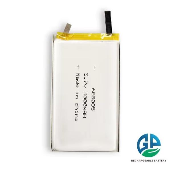 Buy cheap High Capacity 3.7V Rechargeable 3C 5C Li Polymer Battery 3000mAh 3.7V Lipo Battery 605085 from wholesalers