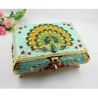 Buy cheap Shinny Gifts Small Ring Jewelry Box Glass Cover Ring Storage Box Stud Earring product