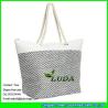 Buy cheap LUDA nicole lee handbags black paper straw handbags with rope handles from wholesalers