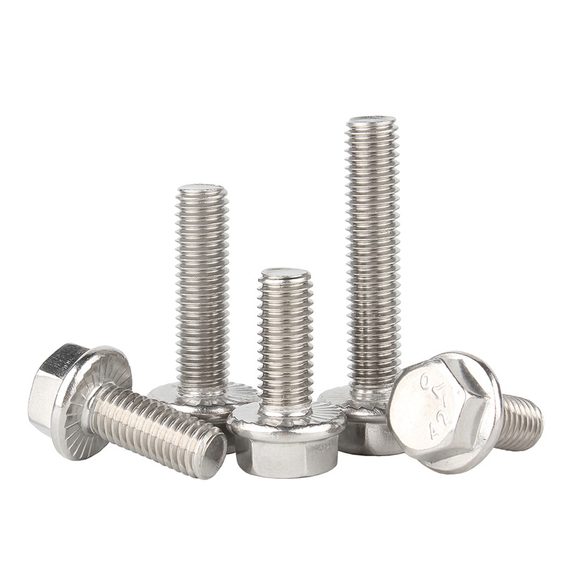 Stainless Steel A2 70 A4 80 Hex Flange Bolt DIN6921 Direct Supply for and Plain Finish