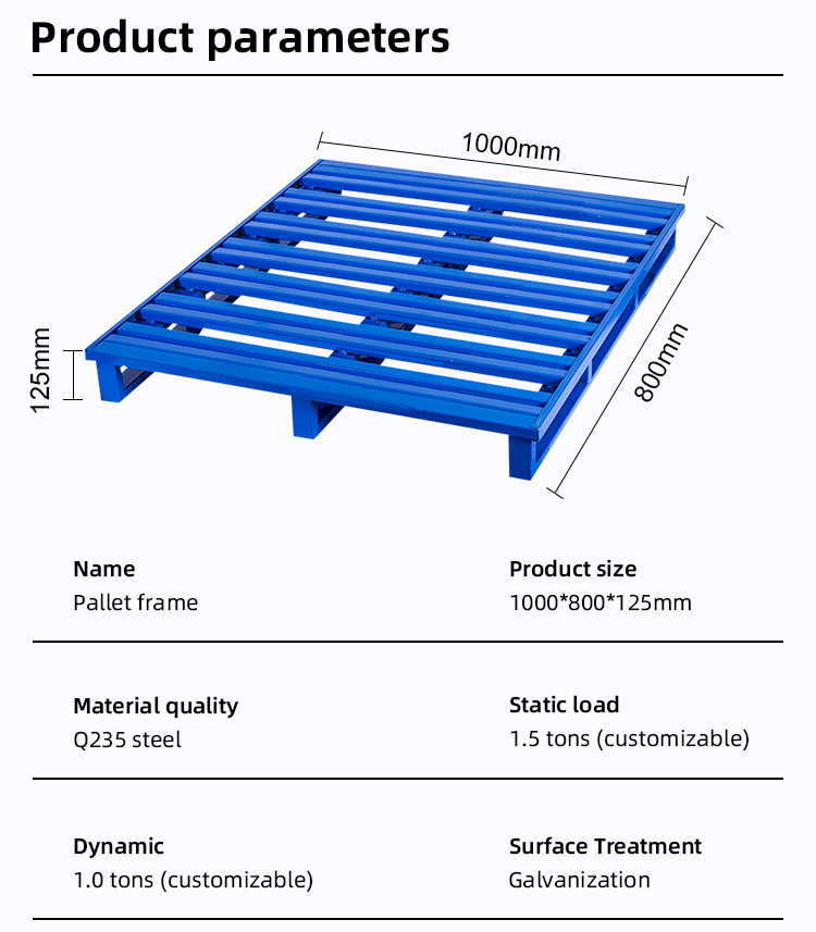 Industrial Stackable Wire Mesh Steel Pallet Cage Foldable Steel Mesh Box Pallet