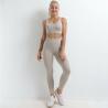 Buy cheap Sweatproof Antiwear High Waisted Leggings And Sports Bra Set 2pcs Spandex Yoga Set from wholesalers