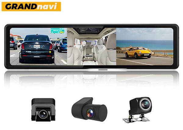 Quality Full Screen Car Dash Cam 4K Image 11.26 Inch 3 Channel Dash Cam For Car Black Box for sale
