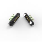 5A Magnetic Connectors 7 Pin Magnetic Male Female Connector Right Angle