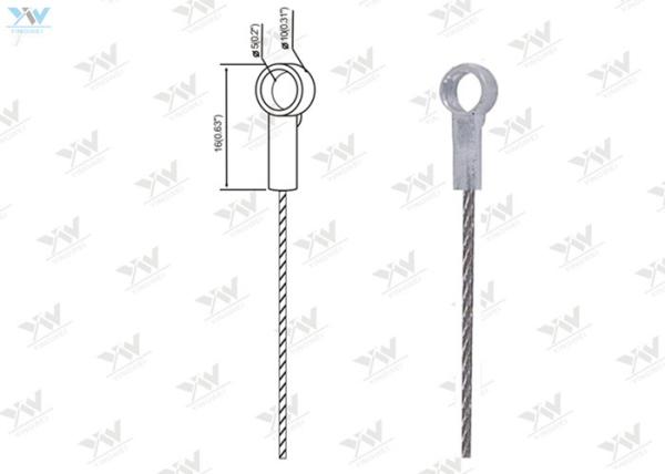 Buy cheap Fuse Cut Ended Stainless Wire Lifting Slings , Eyelet Terminals Wire Rope Assemblies from wholesalers