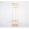 Buy cheap Wooden Coat Hanger Rack With 2-tier Storage Shelves W50*D38*H180CM from wholesalers