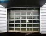 Aluminium Frame Glass Panel Commercial Sectional Doors For Showroom