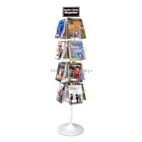 Buy cheap White Revolving Spinner Rack Display Stand Metal For Invitation Card product