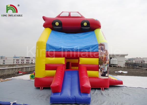Buy cheap PVC Fireproof Commercial Inflatable Bouncers For Kids Jumping Car Houses from wholesalers