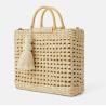 Buy cheap Large Capacity Beach Handbags Rattan Handmade Kintted Travel Bags Handle Bag from wholesalers