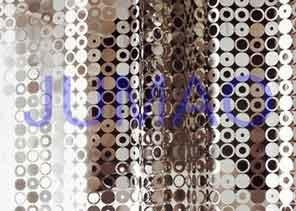 Buy cheap Durable Decorative Metal Curtains Light Silver Air Flow For Hotel Decoration from wholesalers