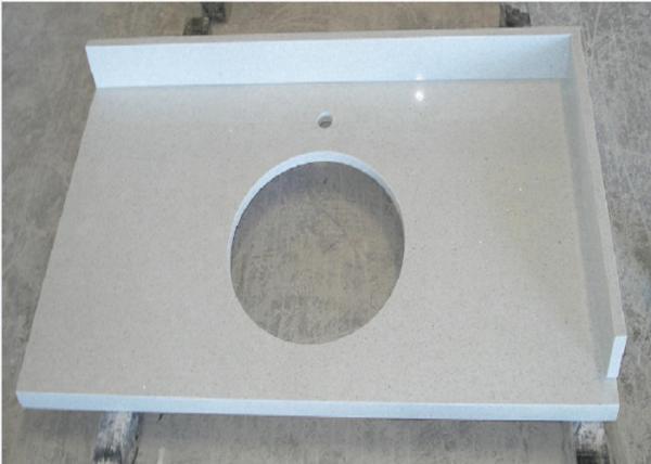 Buy cheap Bathroom Caesarstone Vanity Top , Quartz White Galaxy Stone Vanity Tops from wholesalers