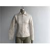 Buy cheap Polished Sliver Pu Leather Coat / Pleather Jacket With Multi Topstitching Tw77307 from wholesalers