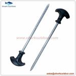 Heavy duty steel tent peg tent stake with plastic head 21cm