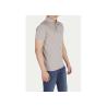 Buy cheap Grey Polyester Men's Polo Shirts With Pocket On The Left / Short Sleeve Polos from wholesalers