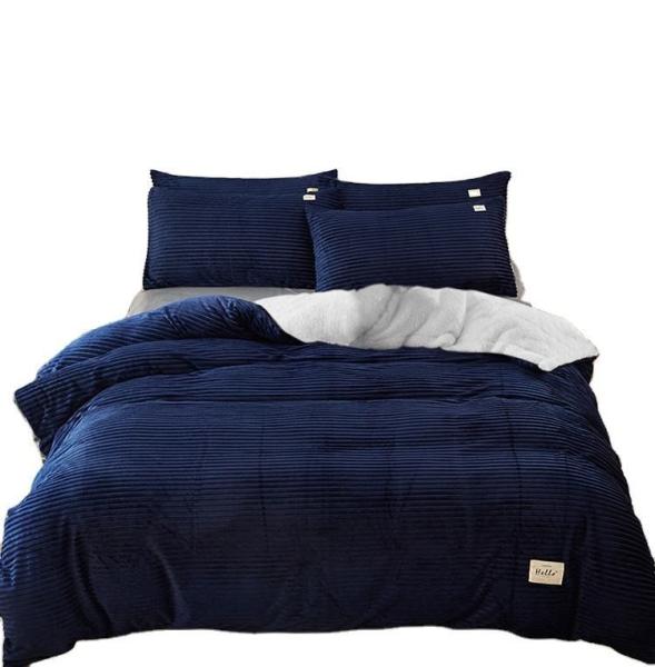 Buy cheap Customized Size Velvet Bedding Set 4pcs Thick Flannel Fleece Duvet Cover for Winter from wholesalers
