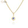 Buy cheap 18k Gold Plated Stainless Steel Jewelry Diamond Zircon Enamel Star Moon Pendant from wholesalers